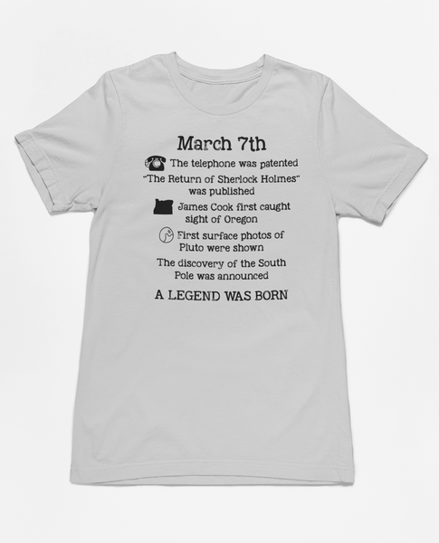 Birthday March 7th Tee