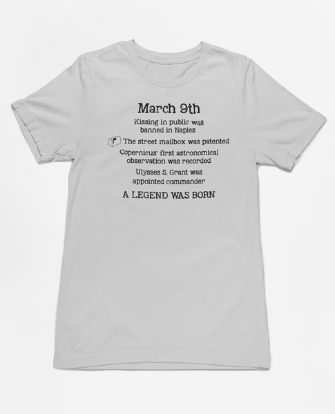Birthday March 9th Tee