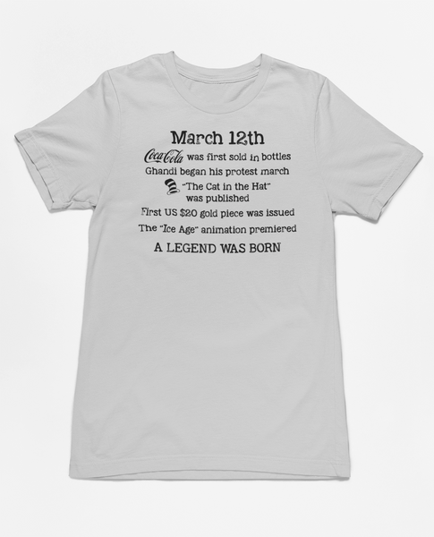 Birthday March 12th Tee
