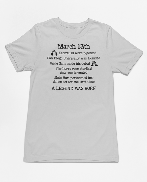 Birthday March 13th Tee