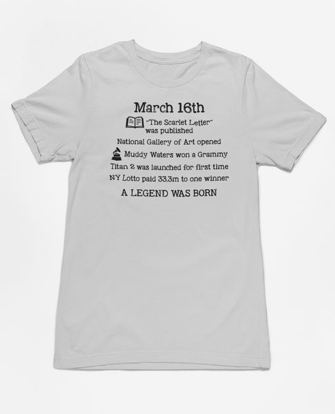 Birthday March 16th Tee