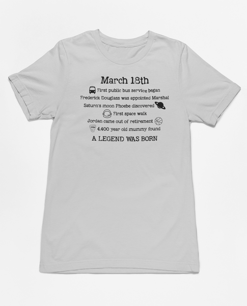 Birthday March 18th Tee