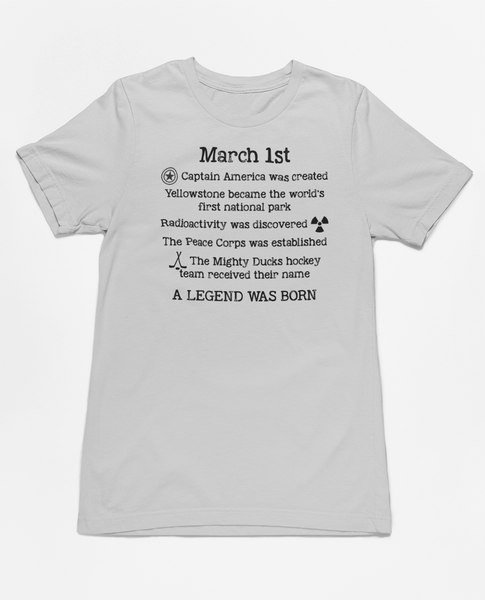 Birthday March 1st Tee