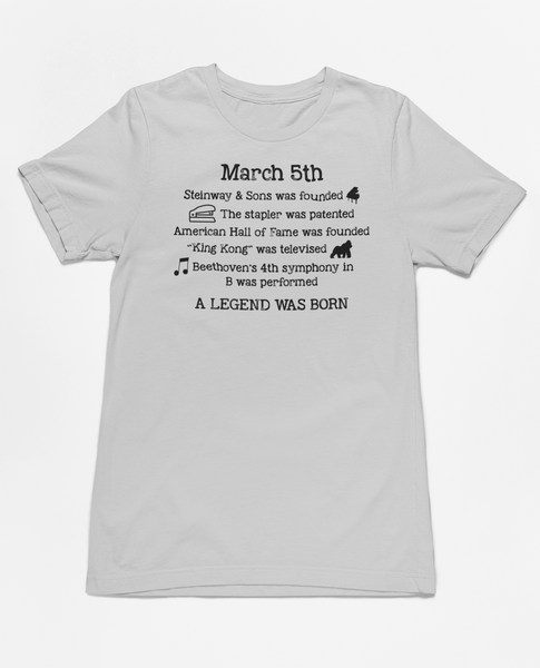 Birthday March 5th Tee